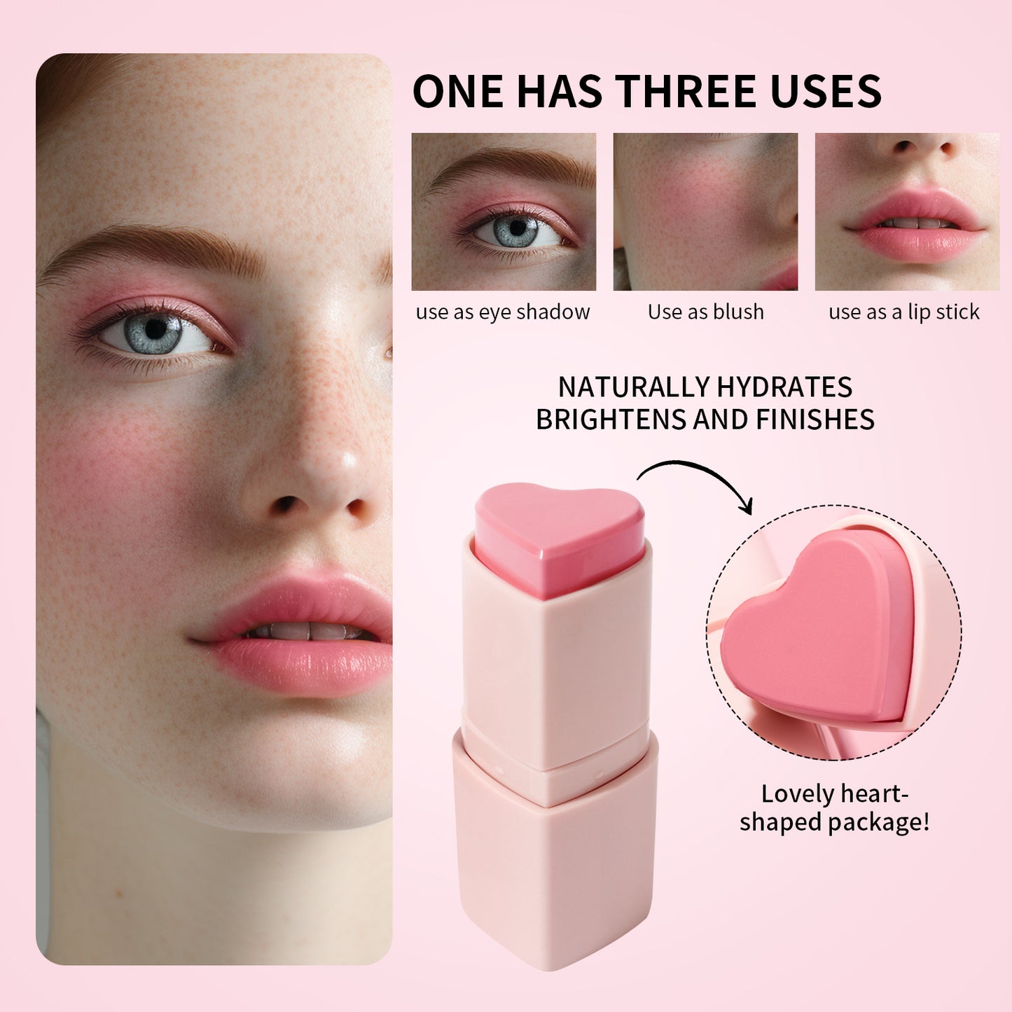 Heart Shape Blush Stick