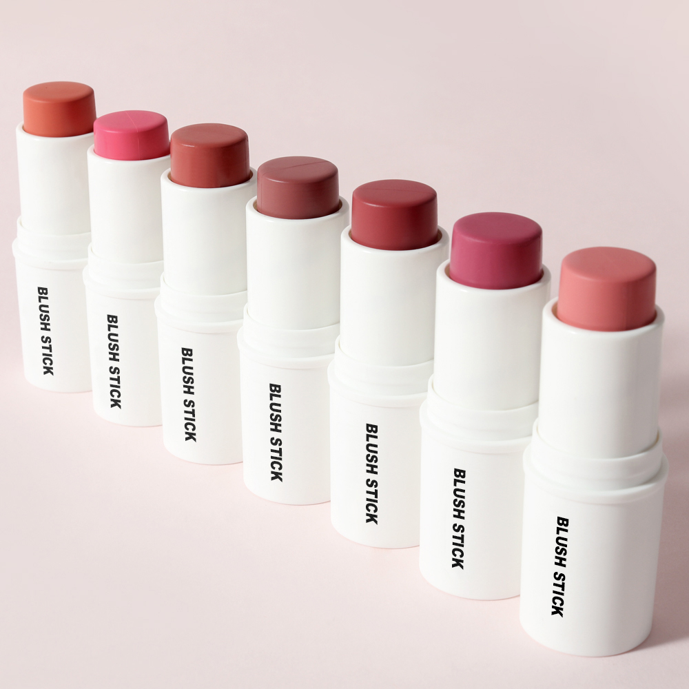 White round blush stick