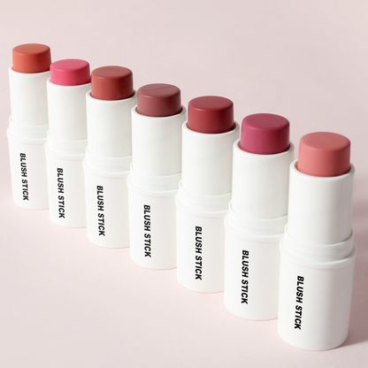 White round blush stick