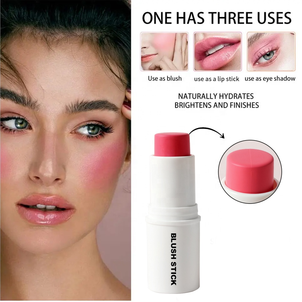 White round blush stick