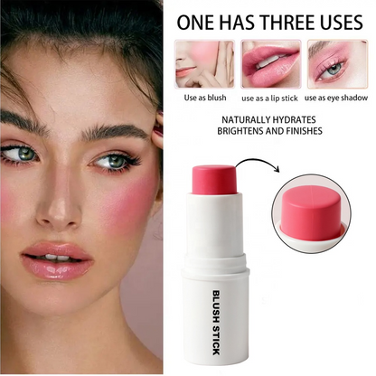 White round blush stick