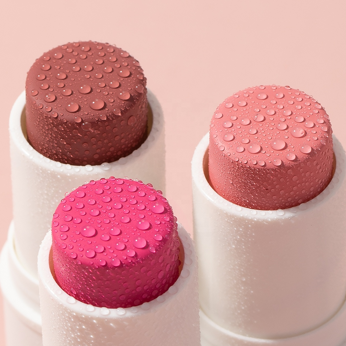 White round blush stick