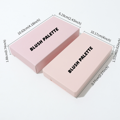 Pink Two-color High Pigment Powder and Cream Blush Palette