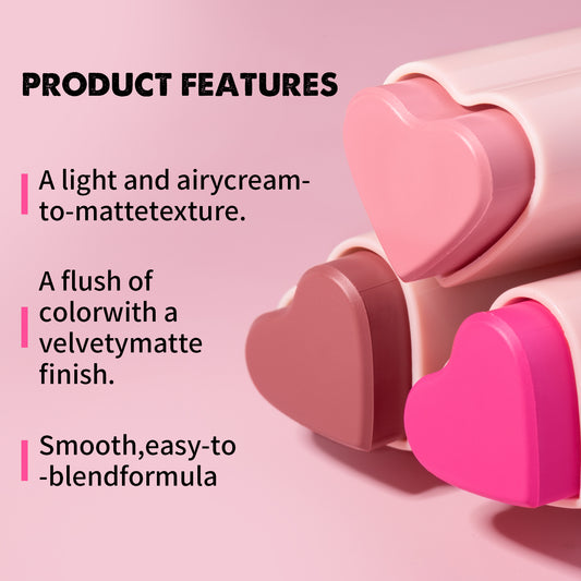 Heart Shape Blush Stick